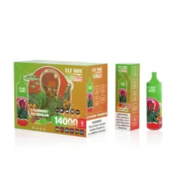 Nagykereskedelmi ELF BOX 14000 Puffs Eldobható vape eper görögdinnye