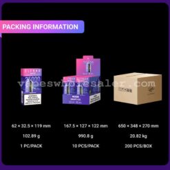 Großhandel Elf Bar Raya D3 25000 Puffs Einweg Vape 5