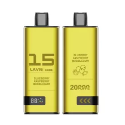 Wholesale Lavie Cube 20000 Puffs Disposable Vape Blueberry Raspberry Bubblegum