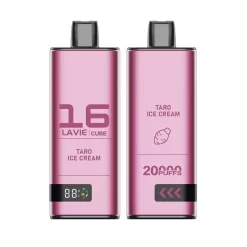 Wholesale Lavie Cube 20000 Puffs Disposable Vape Taro Ice Cream