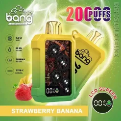 Wholesale Bang Tick Tock 20000 Puffs Disposable Vape Strawberry Banana