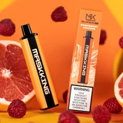 Wholesale Maskking Super CC 2500 puffs Disposable Vape Raspberry Orange