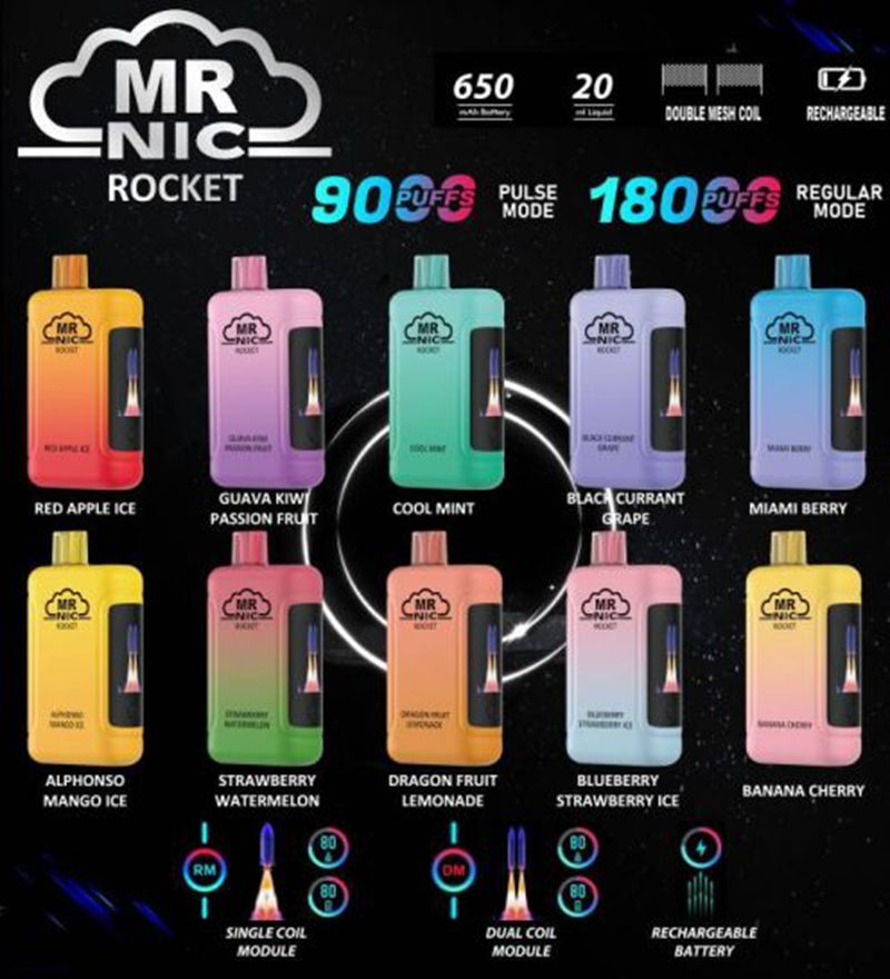 all'ingrosso Originale MR NIC ROCKET 18000 Puffs usa e getta vape 10
