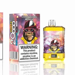 Wholesa Bang King Double Crystal 20000 bouffées Vape jetable Fraise Mangue