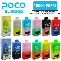 Wholesale E Cigarette Vape Smart Screen POCO SL 15000 Puffs Disposable vape 5