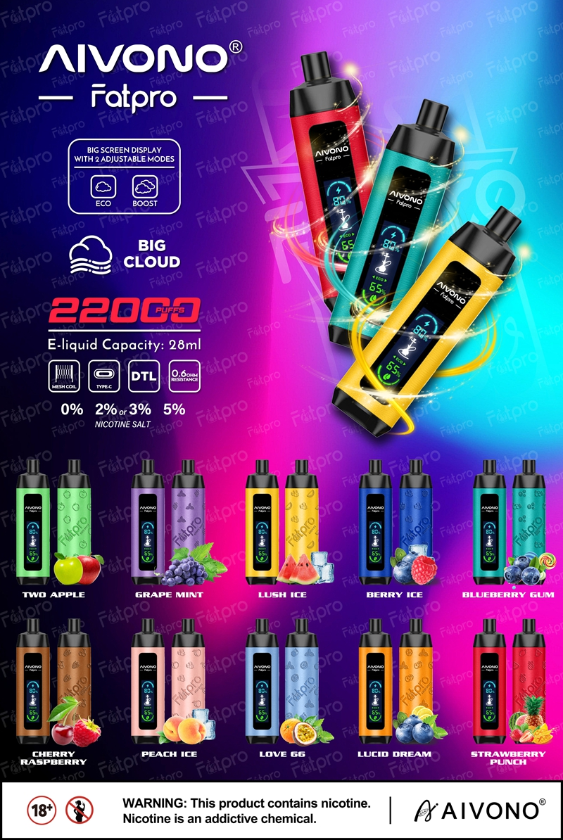 Großhandel AIVONO AIM FATPRO 22000 Puffs Einweg Vapes 14
