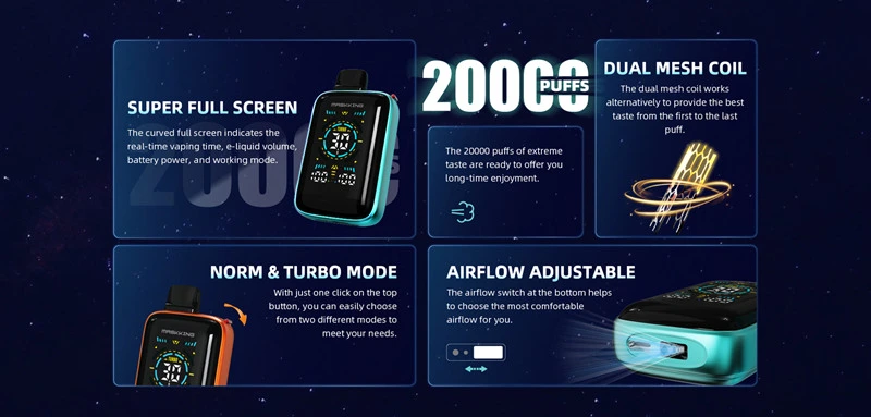 Nagykereskedelmi Maskking Vimaxi 20000 Puffs eldobható Vape 3