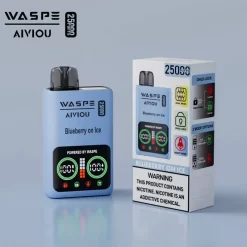 도매 WASPE Aiviou 25000 퍼프 일회용 베이프 블루베리 얼음 위에