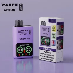 도매 WASPE 아이비우 25000 퍼프 일회용 베이프 포도 얼음