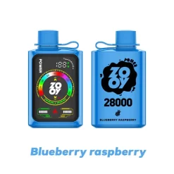 Großhandel ZOOY Macht 28000 Puffs Disposbale Vape Heidelbeere Himbeere