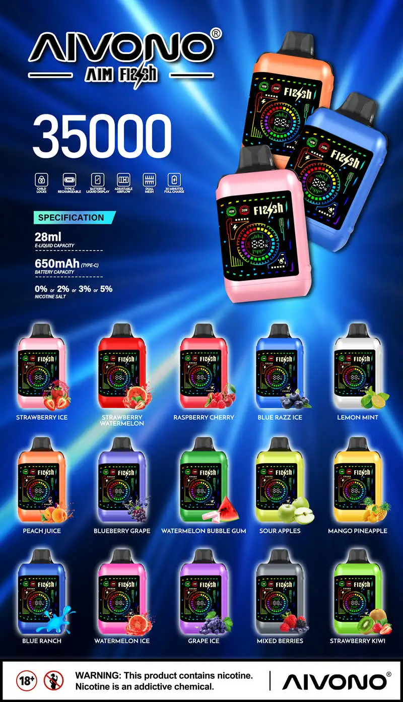 Großhandel Aivono Aim Flash 35000 Puffs Einweg Vape 1 Großhandel Aivono Aim Flash 35000 Puffs Einweg Vape 1