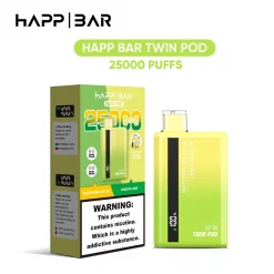 Wholesale Happ Bar Twins 25000 Puffs Vape Eu Warehouse Watermelon Ice & Lemon Lime