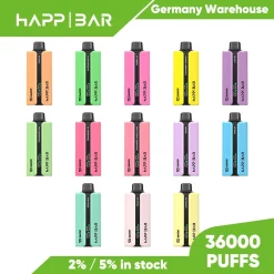 Оптовая продажа Happ бар 36000 затяжек одноразовые Vape 6