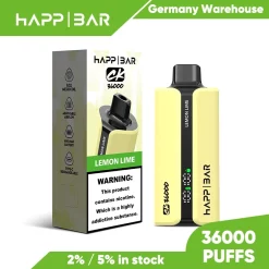 Оптовая продажа Happ бар 36000 Puffs одноразовые Vape лимон лайм