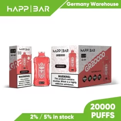 Оптовая продажа Happbar GR 20000 затяжек одноразового Vape 12