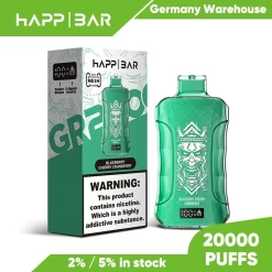Оптовая продажа Happbar GR 20000 затяжек одноразовые Vape черника вишня клюква