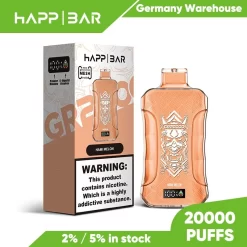 Оптовая продажа Happbar GR 20000 затяжек одноразового Vape Hami Melon