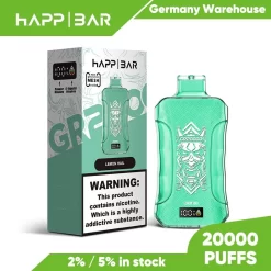 Оптовая продажа Happbar GR 20000 затяжек одноразового Vape Lemon Hail