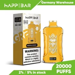 Оптовая продажа Happbar GR 20000 затяжек одноразовых Vape Ананас Кокос