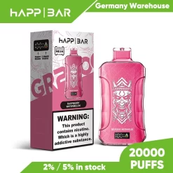 Оптовая продажа Happbar GR 20000 затяжек одноразовые Vape малина арбуз