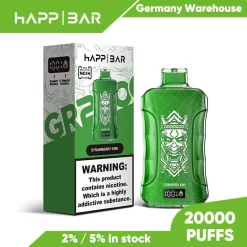 Оптовая продажа Happbar GR 20000 затяжек одноразовые Vape клубника киви
