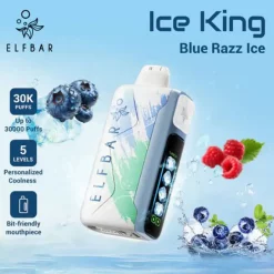 Wholesale Elf bar Ice King 30000 Puffs Disposable Vape Blue Razz Ice