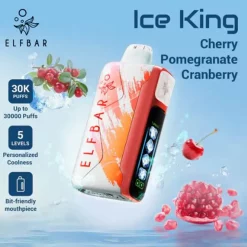 Wholesale Elf bar Ice King 30000 Puffs Disposable Vape Cherry Pomegranate Cranberry