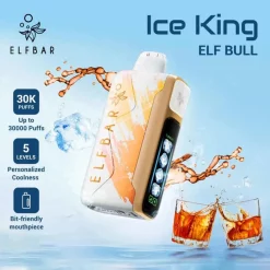 Wholesale Elf bar Ice King 30000 Puffs Disposable Vape Elf Bull