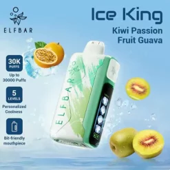 Wholesale Elf bar Ice King 30000 Puffs Disposable Vape Kiwi Passion Fruit Guava