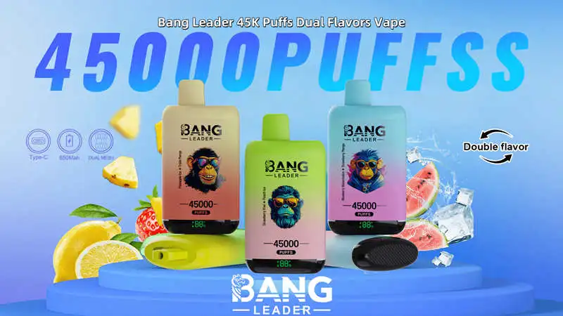 Wholesale Bang Leader 45K Puffs Dual Flavor Disposable Vape 1 Wholesale Bang Leader 45K Puffs Dual Flavor Disposable Vape 1
