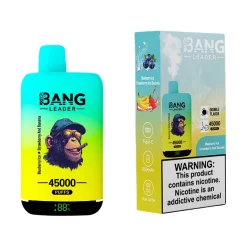 Wholesale Bang Leader 45K Puffs Dual Flavor Disposable Vape Blueberry Ice & Strawberry And Banana