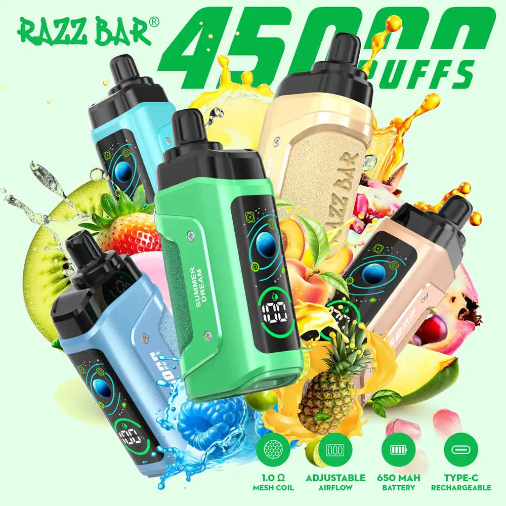 Wholesale Razz bar 45000 Puffs Disposable Vape 9 Wholesale Razz bar 45000 Puffs Disposable Vape 9
