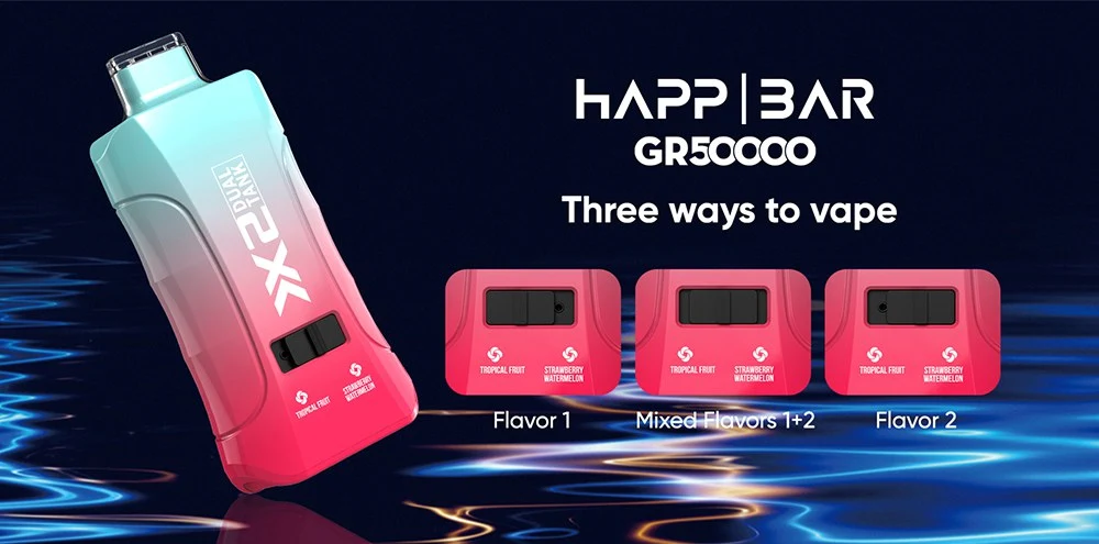 Wholesale Happ Bar GR50000 3 Flavors Disposable Vape 2 Wholesale Happ Bar GR50000 3 Flavors Disposable Vape 2
