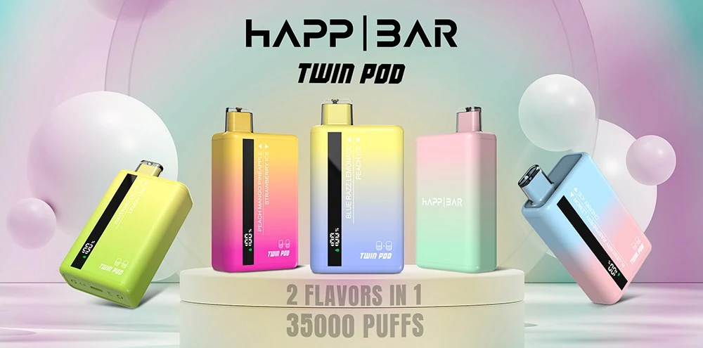 Wholesale Happ Bar Twin Pod 35000 Puffs Disposable Vape 1 Wholesale Happ Bar Twin Pod 35000 Puffs Disposable Vape 1
