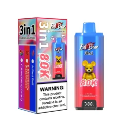 Aivono Fat Bear 3in1 80K Disposable Vape Wholesale Red Bull + Strawberry Watermelon + Raspberry Candy