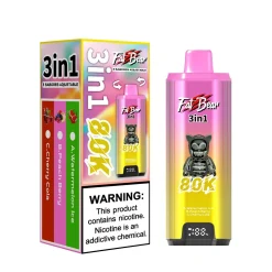 Aivono Fat Bear 3in1 80K Disposable Vape Wholesale Watermelon Ice + Peach Berry + Cherry Cola