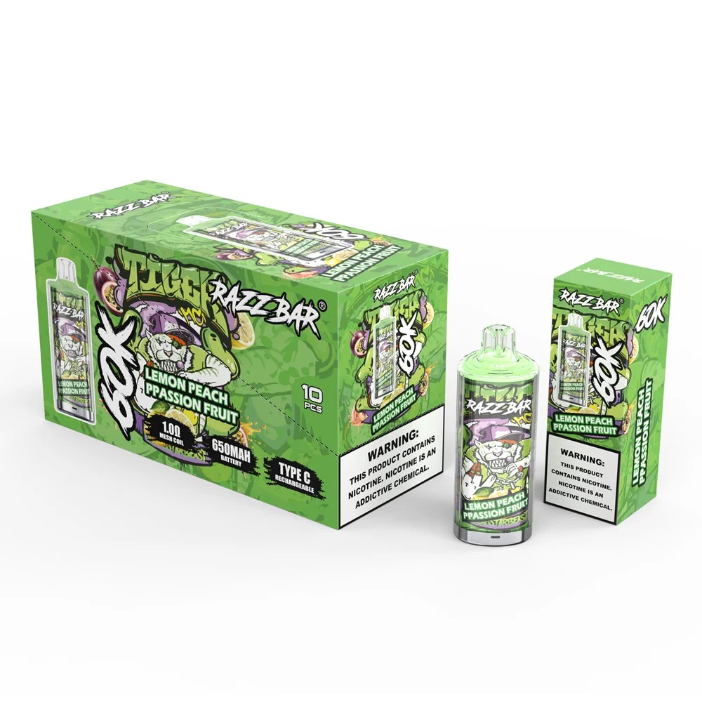 RAZZ BAR 60K 60000 Puffs Disposable Vape Lemon Peach Passion Fruit RAZZ BAR 60K 60000 Puffs Disposable Vape Lemon Peach Passion Fruit