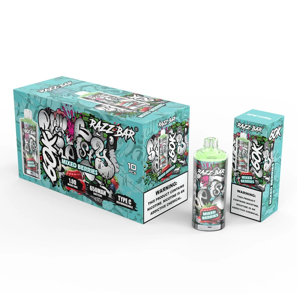 RAZZ BAR 60K 60000 Puffs Disposable Vape Mixed Berries RAZZ BAR 60K 60000 Puffs Disposable Vape Mixed Berries