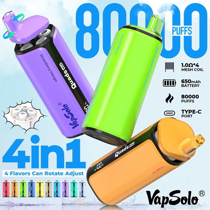 Wholesale Vapsolo Quads 4in1 80K Disposable Vape 3 Wholesale Vapsolo Quads 4in1 80K Disposable Vape 3