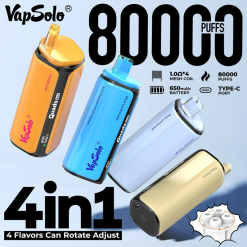 Wholesale Vapsolo Quads 4in1 80K Disposable Vape 5