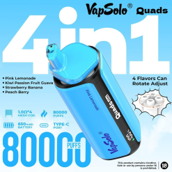 Wholesale Vapsolo Quads 4in1 80K Disposable Vape 6