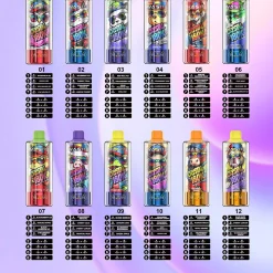Wholesale Newest WASPE Crystal 8in1 180K 180000 Puffs Disposable Vape 10