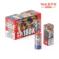 Wholesale Newest WASPE Crystal 8in1 180K 180000 Puffs Disposable Vape 5