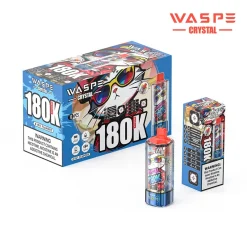 Wholesale Newest WASPE Crystal 8in1 180K 180000 Puffs Disposable Vape 6