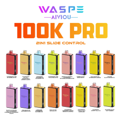 Wholesale Waspe Aiviou 2in1 100k Pro Dual Flavors Disposable Vape 10