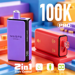 Wholesale Waspe Aiviou 2in1 100k Pro Dual Flavors Disposable Vape 9