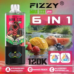 Wholesale Fizzy 6in1 120K 120000 Puffs Disposable Vape 3