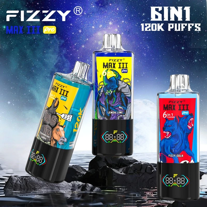 Wholesale Fizzy 6in1 120K 120000 Puffs Disposable Vape 5
