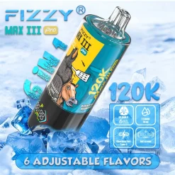 Wholesale Fizzy 6in1 120K 120000 Puffs Disposable Vape 6