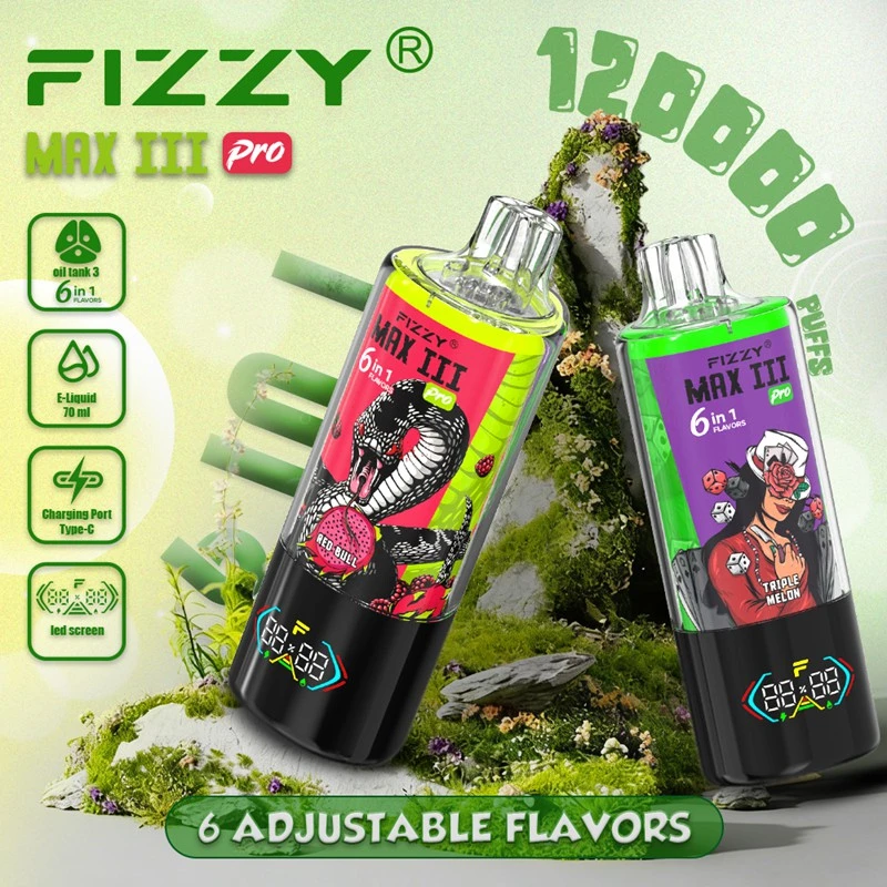 Wholesale Fizzy 6in1 120K 120000 Puffs Disposable Vape 7